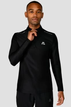 Charge 1/4 Zip - Black -Sport Wear Daily Store 1 4Zip Black CloseFront2