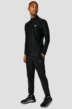 Charge 1/4 Zip - Black -Sport Wear Daily Store 1 4Zip Black FullFront