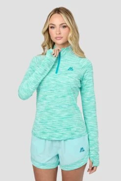 Women's Trail 1/4 Zip - Turquoise Multi