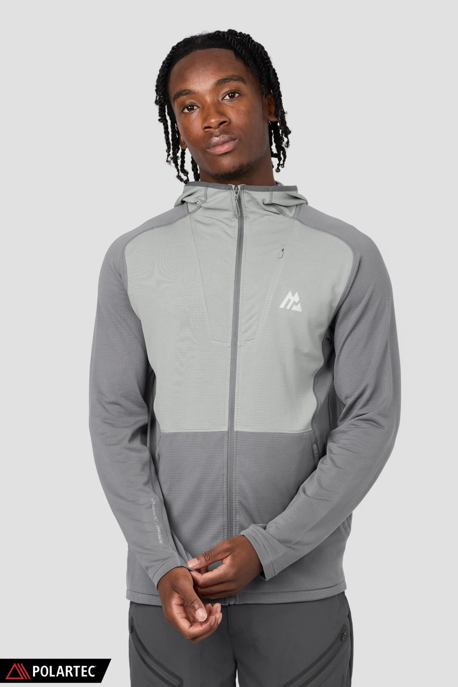 Pinnacle Polartec® Hood - Platinum Grey/Cement Grey 3 Pinnacle Polartec® Hood - Platinum Grey/Cement Grey