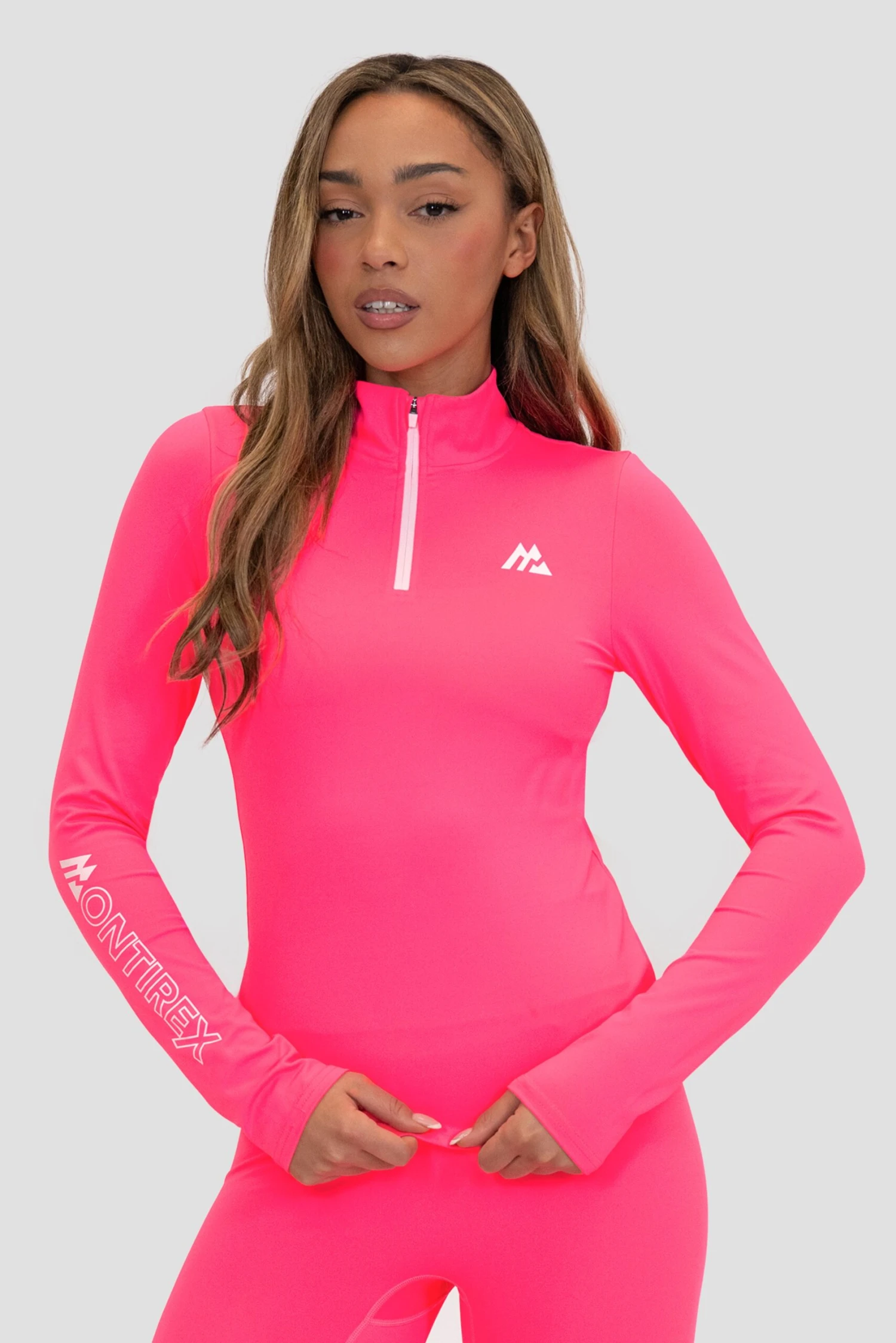 Limit 2.0 1/4 Zip - Neon Pink/Silk Pink 3 Limit 2.0 1/4 Zip - Neon Pink/Silk Pink