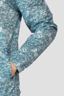 Alto Printed Jacket - Moonstone/Steel Blue -Sport Wear Daily Store ALTO PRINTED JACKET MOONSTONE STEEL BLUE sleeve detail