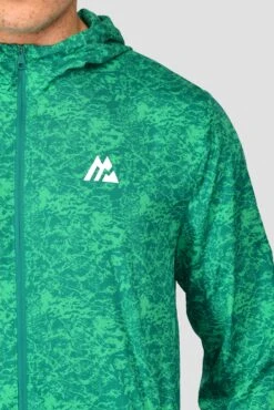 Alto Printed Jacket - Mountain Meadow/Deep Sea -Sport Wear Daily Store ALTO PRINTED JACKET MOUNTAIN MEADOW DEEP SEA logo detail