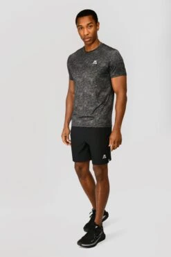 Alto Printed T-Shirt - Jet Grey/Black -Sport Wear Daily Store ALTO PRINTED TEE BLACK JET GREY front
