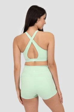 Aura Bra - Sea Foam -Sport Wear Daily Store AURA BRA BIRDS EGG GREEN Close Back