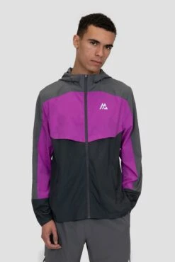 Breeze 2.0 Windbreaker - Cement Grey/Electric Purple/Asphalt