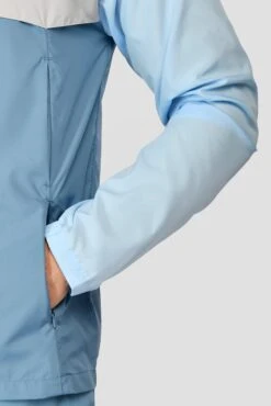 Breeze Windbreaker - Moonstone/Light Smoke Grey/Steel Blue -Sport Wear Daily Store BREEZE WINDBREAKER MOONSTONE LT SMOKE GREY STEEL BLUE sleeve detail