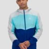 Breeze 2.0 Windbreaker - Light Smoke Grey/Neon Sky/Marine Blue -Sport Wear Daily Store BREEZE 2.0 WINDBREAKER MICROCHIP BLUEFISH SODALITE BLUE Close Front