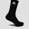 MTX Performance Socks 3 Pack - Black/White -Sport Wear Daily Store Black full length side