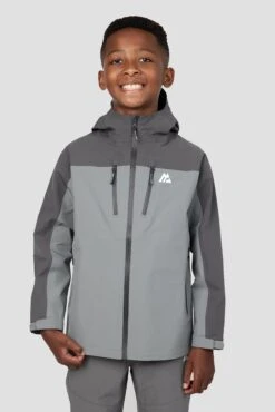 Boys Derecho Waterproof Jacket - Platinum Grey/Cement Grey