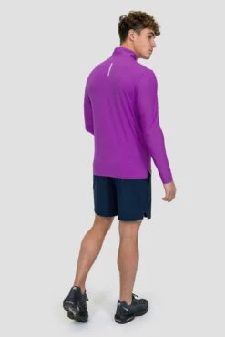 Charge 2.0 1/4 Zip - Electric Purple -Sport Wear Daily Store CHARGE 1 4 ZIP PURPLE CACTUS FLOWER full back