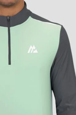 Charge 2.0 1/4 Zip - Sea Foam/Slate Grey -Sport Wear Daily Store CHARGE 1 4 ZIP SLATE GREY SEA FOAM close logo