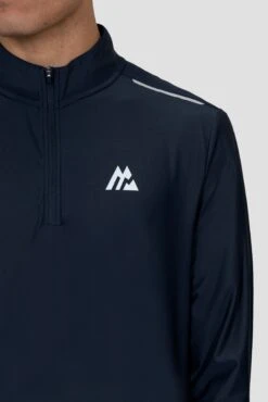 Charge 2.0 1/4 Zip - Midnight Blue -Sport Wear Daily Store CHARGE 2.0 1 4 ZIP BLACK IRIS logo