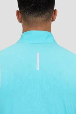 Charge 2.0 1/4 Zip - Neon Sky -Sport Wear Daily Store CHARGE 2.0 1 4 ZIP BLUEFISH Back Reflectivev2