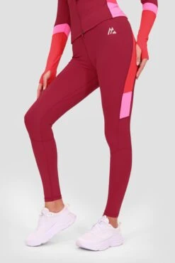 Power Panelled 2.0 Legging - Spiced Cherry/Strawberry/Fuchsia