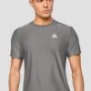 Charge T-Shirt - Cement Grey -Sport Wear Daily Store Charge T shirt Cement Grey close front