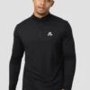 Peak Gridded Polartec® 1/4 Zip - Black