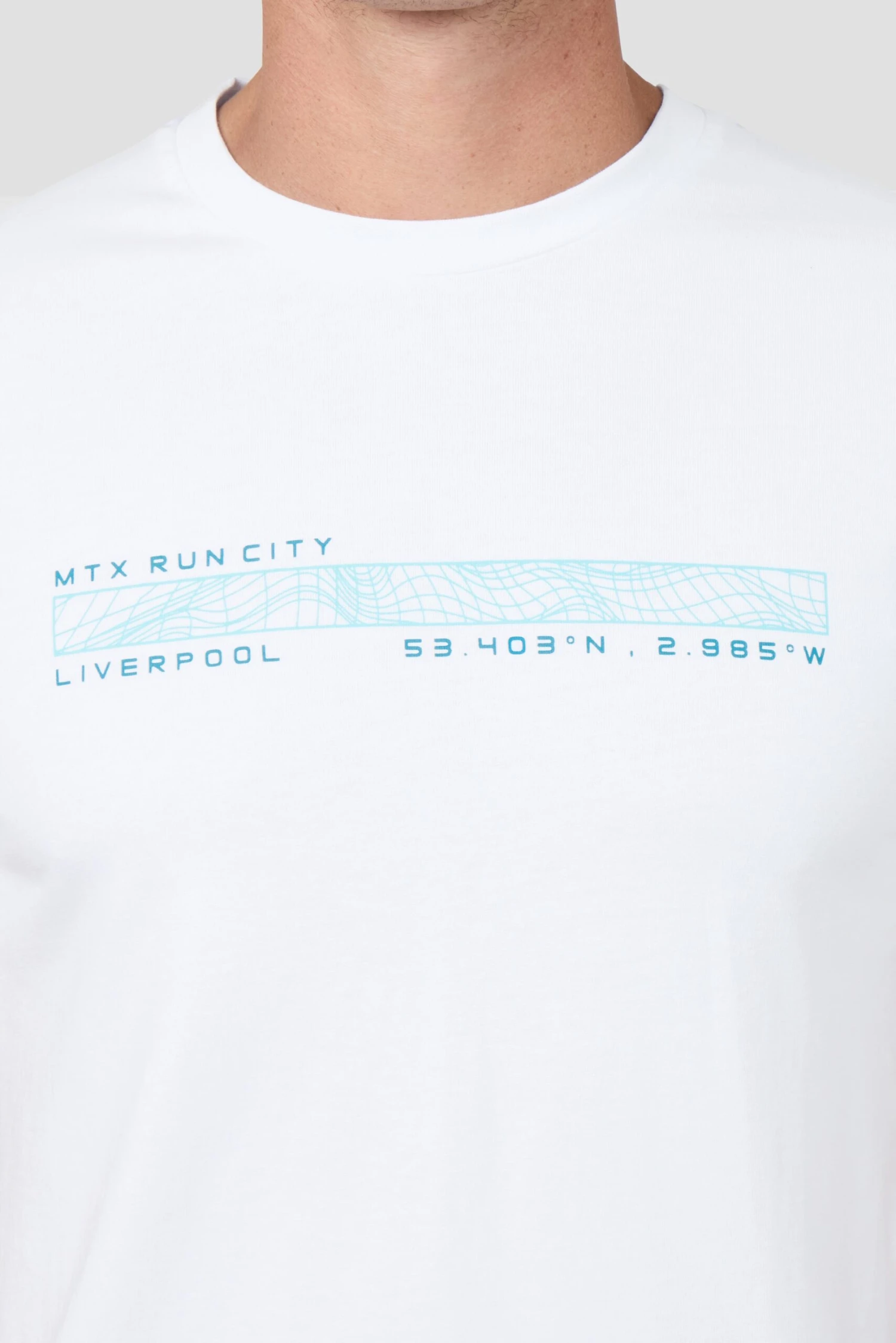 Liverpool Coordinates T-Shirt - White 7 Liverpool Coordinates T-Shirt - White - Image 5