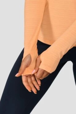 Women's Draft 1/4 Zip - Sunset Peach -Sport Wear Daily Store DRAFT 1 4 ZIP SUNSET PEACH sleeve detail