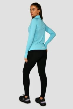 Women's Draft 1/4 Zip - Neon Sky -Sport Wear Daily Store DRAFT1 4ZIP NEONSKY FULLBACK