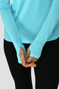 Women's Draft 1/4 Zip - Neon Sky -Sport Wear Daily Store DRAFT1 4ZIP NEONSKY SLEEVEDETAIL