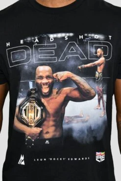 Leon Edwards Head Shot T-Shirt - Black -Sport Wear Daily Store DSC 6634 1