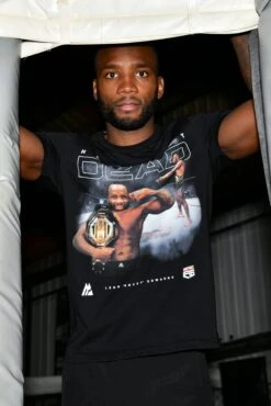 Leon Edwards Head Shot T-Shirt - Black -Sport Wear Daily Store DSC 6643