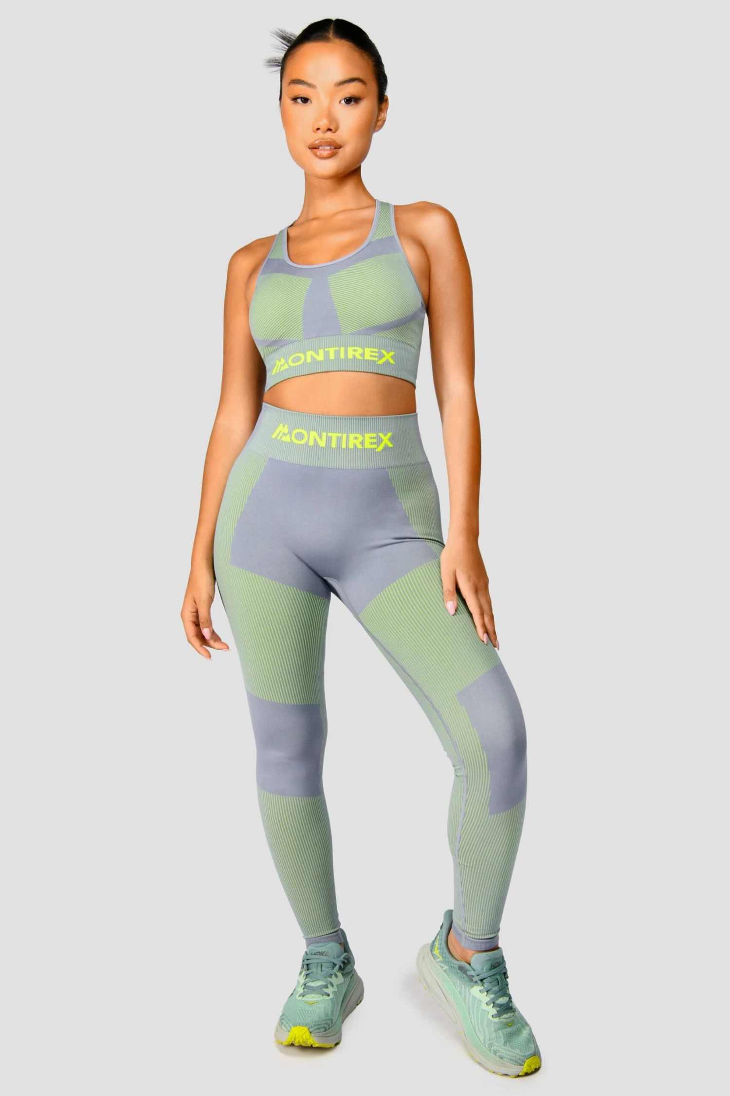 Energy 2.0 Seamless Bra Top - Cadet Grey/OG Neon 5 Energy 2.0 Seamless Bra Top - Cadet Grey/OG Neon - Image 3