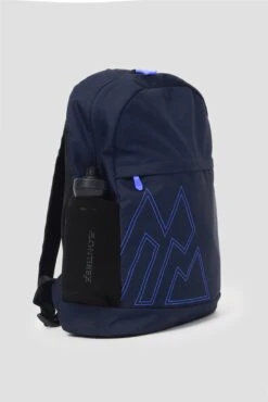 Essential Backpack - Midnight Blue/Neon Blue -Sport Wear Daily Store ESSENTIAL BACKPACK BLUE side bottle