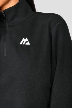 Everest Oversized Polar Fleece 1/4 Zip - Black -Sport Wear Daily Store EVERESTOVERSIZEDPOLARFLEECE1 4ZIP Black close