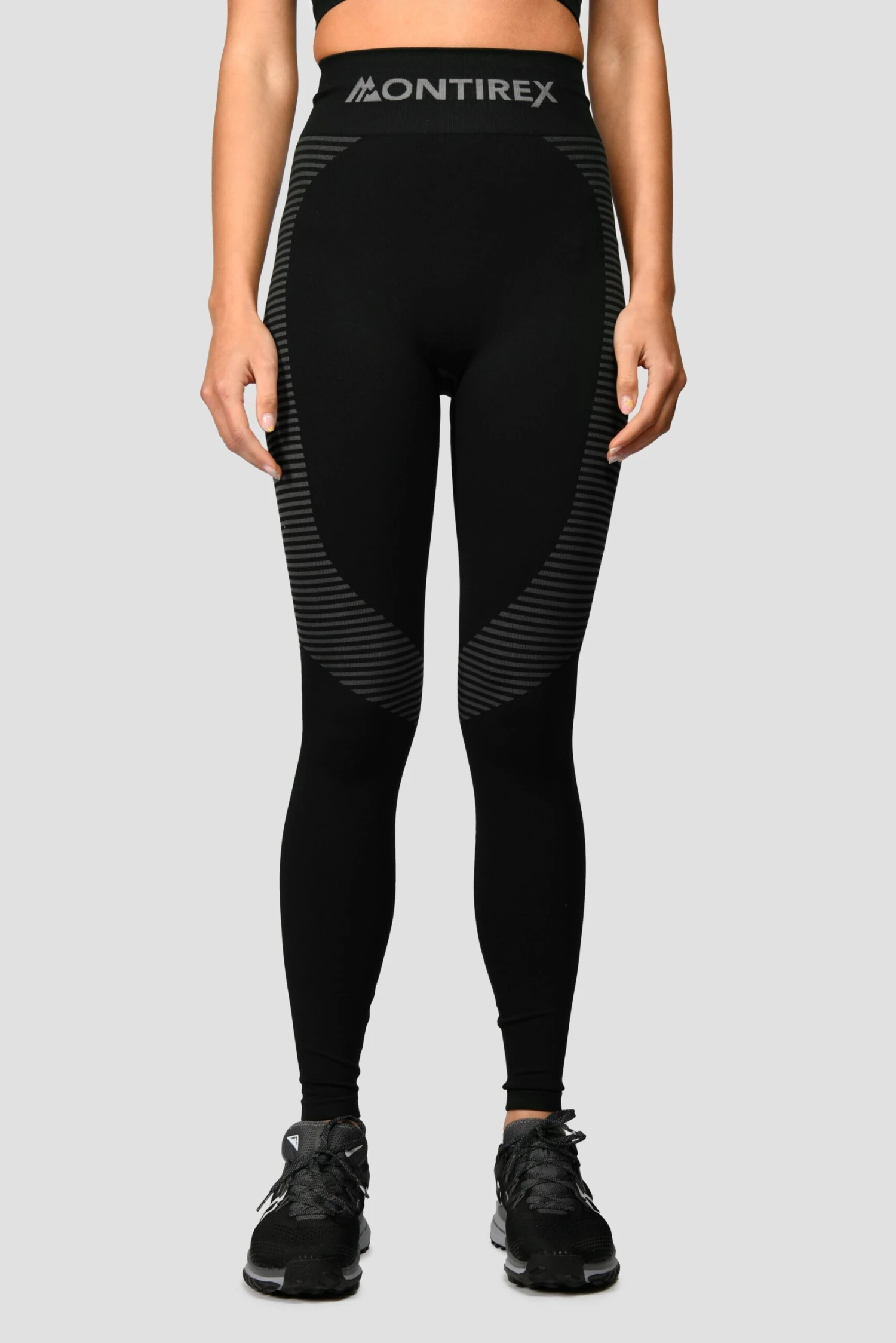 Energy Seamless Bra Top - Black/Cement Grey 6 Energy Seamless Bra Top - Black/Cement Grey - Image 4