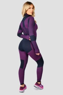 Energy 2.0 Seamless 1/4 Zip - Midnight Blue/Magenta -Sport Wear Daily Store Energy2.0Seamless1 4Zip MidnightBlue Magenta backside