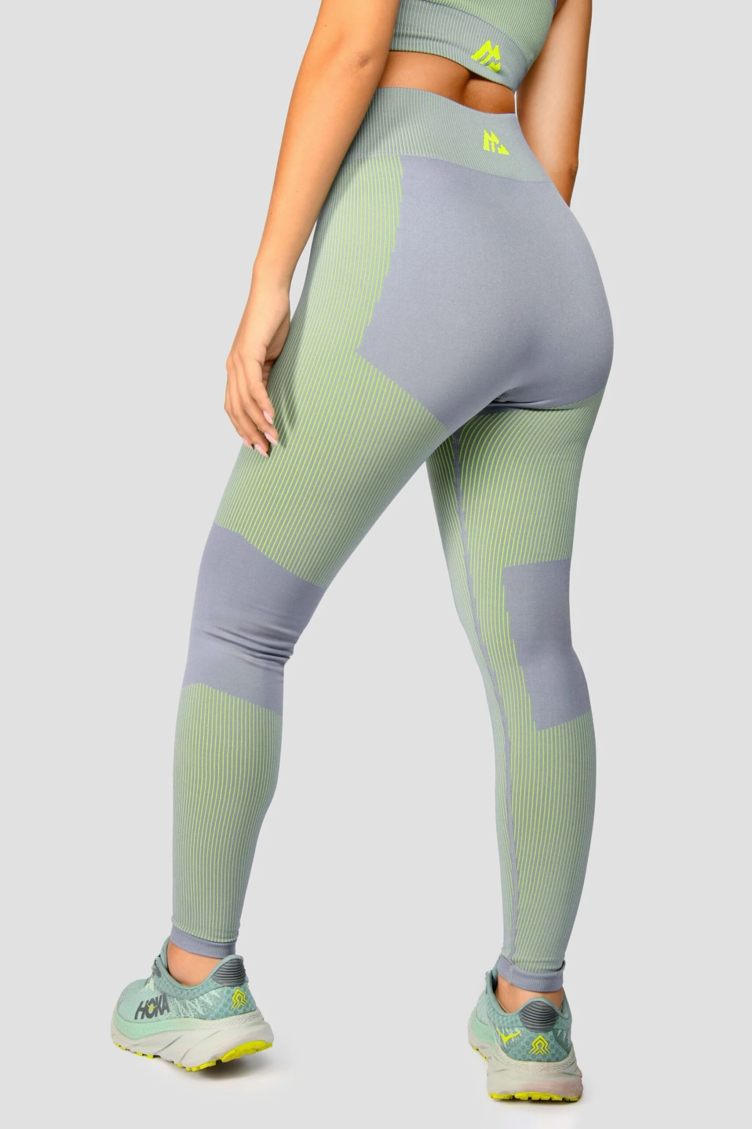 Energy 2.0 Seamless Legging - Cadet Grey/OG Neon 4 Energy 2.0 Seamless Legging - Cadet Grey/OG Neon - Image 2