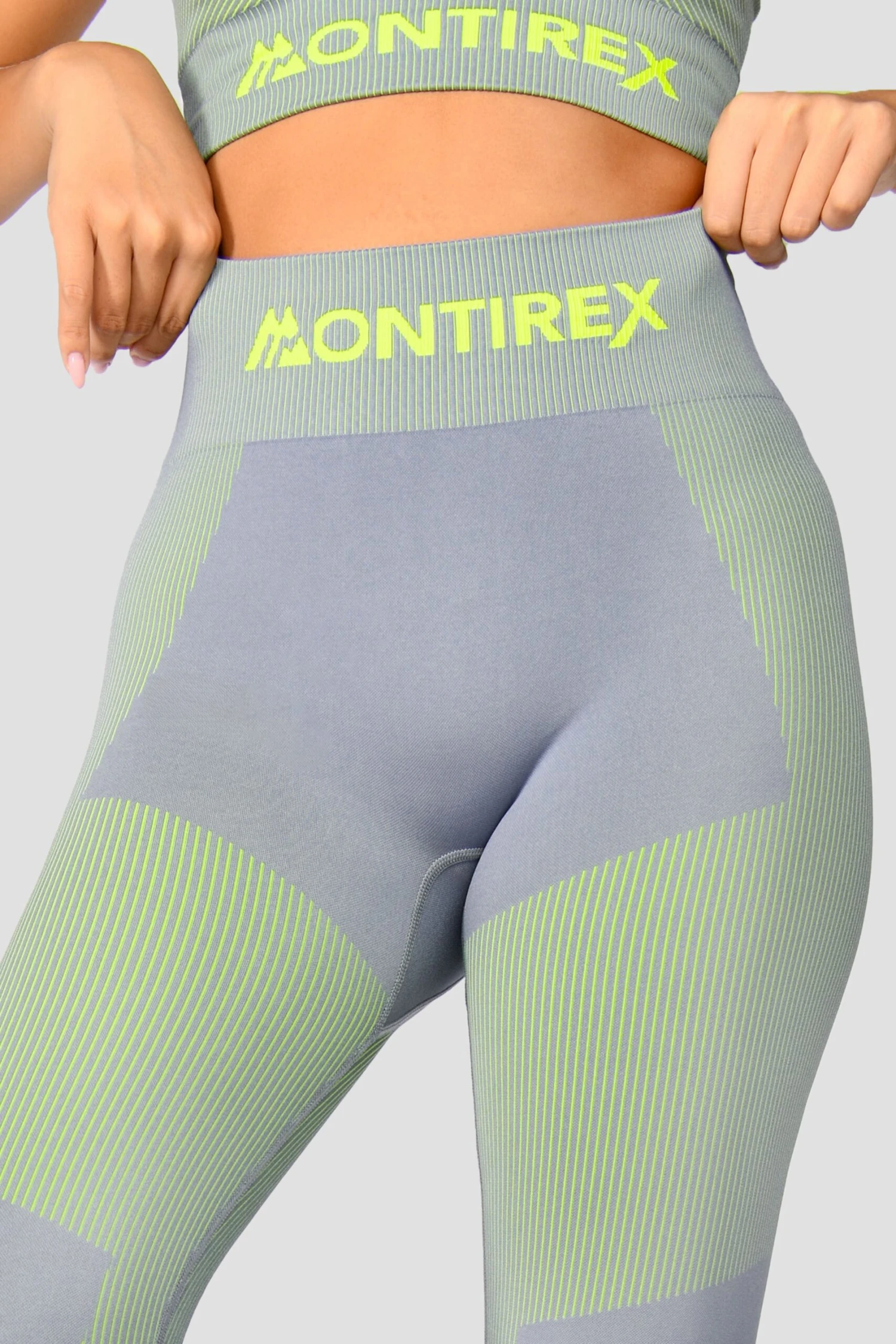 Energy 2.0 Seamless Legging - Cadet Grey/OG Neon 7 Energy 2.0 Seamless Legging - Cadet Grey/OG Neon - Image 5