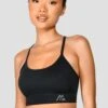Evolve Seamless Bra Top - Black -Sport Wear Daily Store EvolveCoreSeamlessBraTop Black closefront