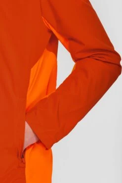 Junior Speed Windbreaker - Cardinal Red/Fiery Orange -Sport Wear Daily Store FIERY ORANGE sleeve detail Recovered