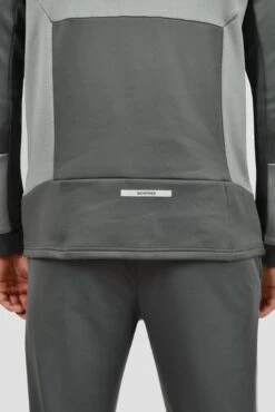 Flex Gridded Hood - Cement Grey/Platinum Grey -Sport Wear Daily Store FLEX GRIDDED HOOD CEMENT GREY PLATINUM GREY back detail