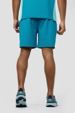 Flex Short - Aisen/Atlantic/Peyto -Sport Wear Daily Store FLEX SHORT FJORD BLUE CLOSE BACK