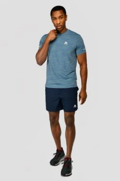 Fly 2.0 T-Shirt - Steel Blue/OG Neon/Moonstone -Sport Wear Daily Store FLY 2.0 TEE STEEL BLUE OG NEON MOONSTONE front