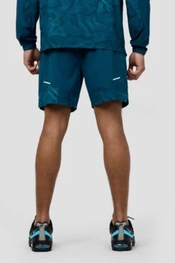 Geo M Print Short - Abyssal -Sport Wear Daily Store GEO M PRINT SHORT SAILOR BLUE CLOSE BACK