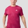 Geo M Print T-Shirt - Cherry -Sport Wear Daily Store GEO M PRINT T SHIRt CERISE CLOSE F