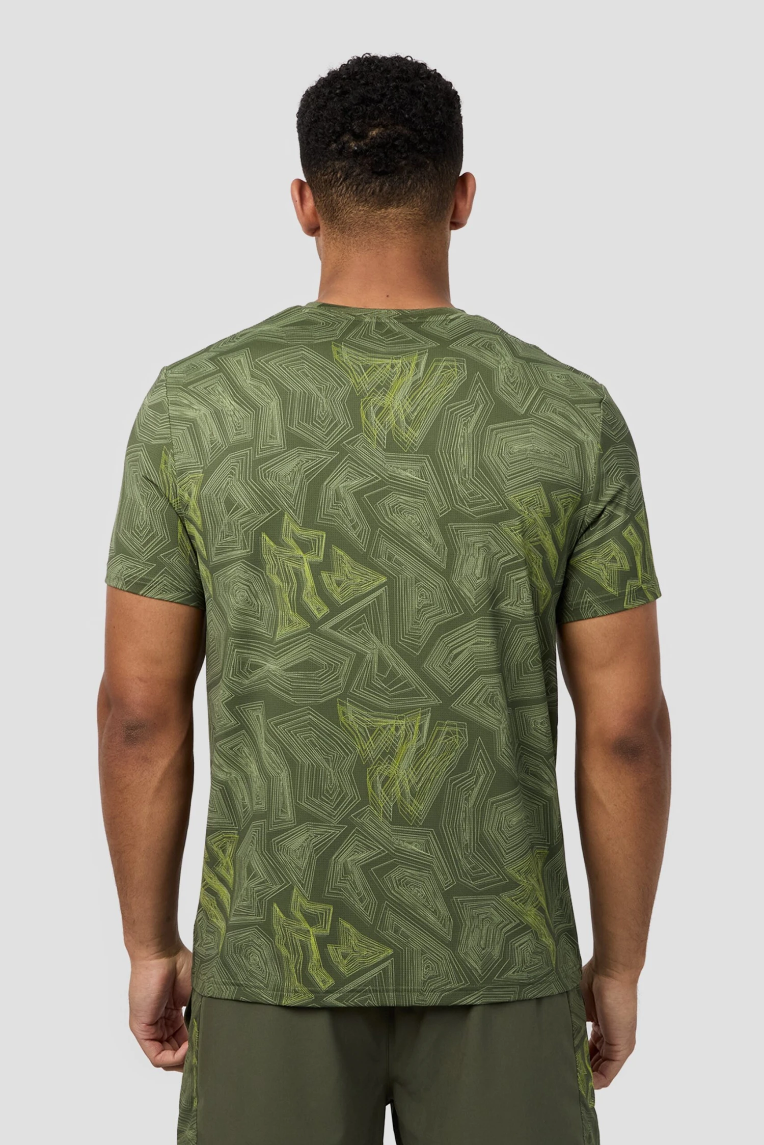 Geo M Print T-Shirt - Elm 8 Geo M Print T-Shirt - Elm - Image 6