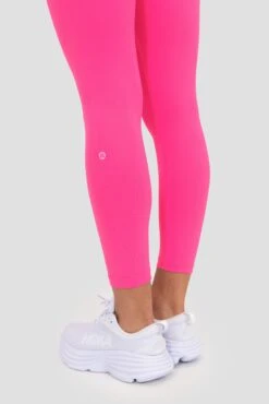 Icon 7/8 Legging - Magenta -Sport Wear Daily Store ICON 7 8 LEGGING PINK GLO Back Logo v2