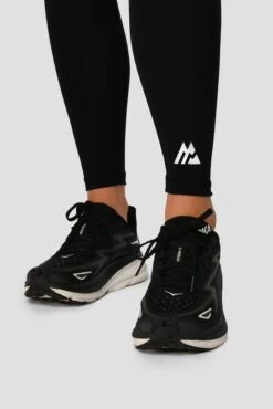 Icon Contrast Legging - Black/Neon Pink/Fiery Orange -Sport Wear Daily Store ICON CONTRAST LEGGING BLACK NEON PINK FIERY ORANGE logo detail