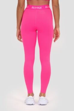 Icon Full Length Legging - Magenta -Sport Wear Daily Store ICON FULL LENGTH LEGGING PINK GLO Close Back v2