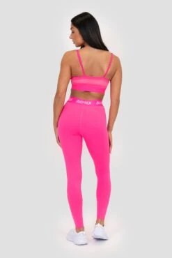 Icon Full Length Legging - Magenta -Sport Wear Daily Store ICON FULL LENGTH LEGGING PINK GLO Full Back v2