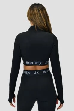 Icon 1/4 Zip - Black -Sport Wear Daily Store ICON1.4ZIPTOPBLACKcloseback