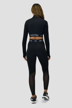 Icon 1/4 Zip - Black -Sport Wear Daily Store ICON1.4ZIPTOPBLACKfullbnack