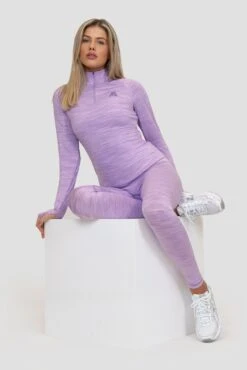 Women's Trail 1/4 Zip - Lilac Multi -Sport Wear Daily Store ICON LITE 1 4 ZIP LILAC BREEZE ORCHID BLOOM VIOLA Box v4