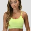Icon Strappy Bra - Citrus -Sport Wear Daily Store ICON STRAPPY BRA CITRUS CLOSE FRONT